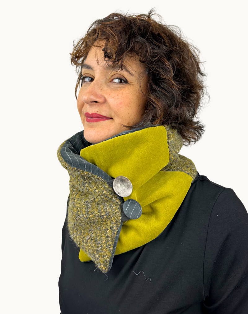 Scaldacollo | Grigio e lime